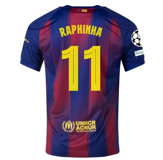 Raphinha - 2025/2026 Barcelona Home Jersey - Short Sleeve
